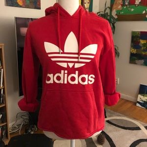 Red Adidas hoodie